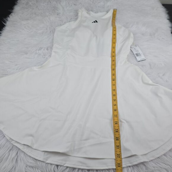 Adidas Tennis Y-Back Dress Womens Large 2 Piece With Shorts White New With Tags - Picture 7 of 16